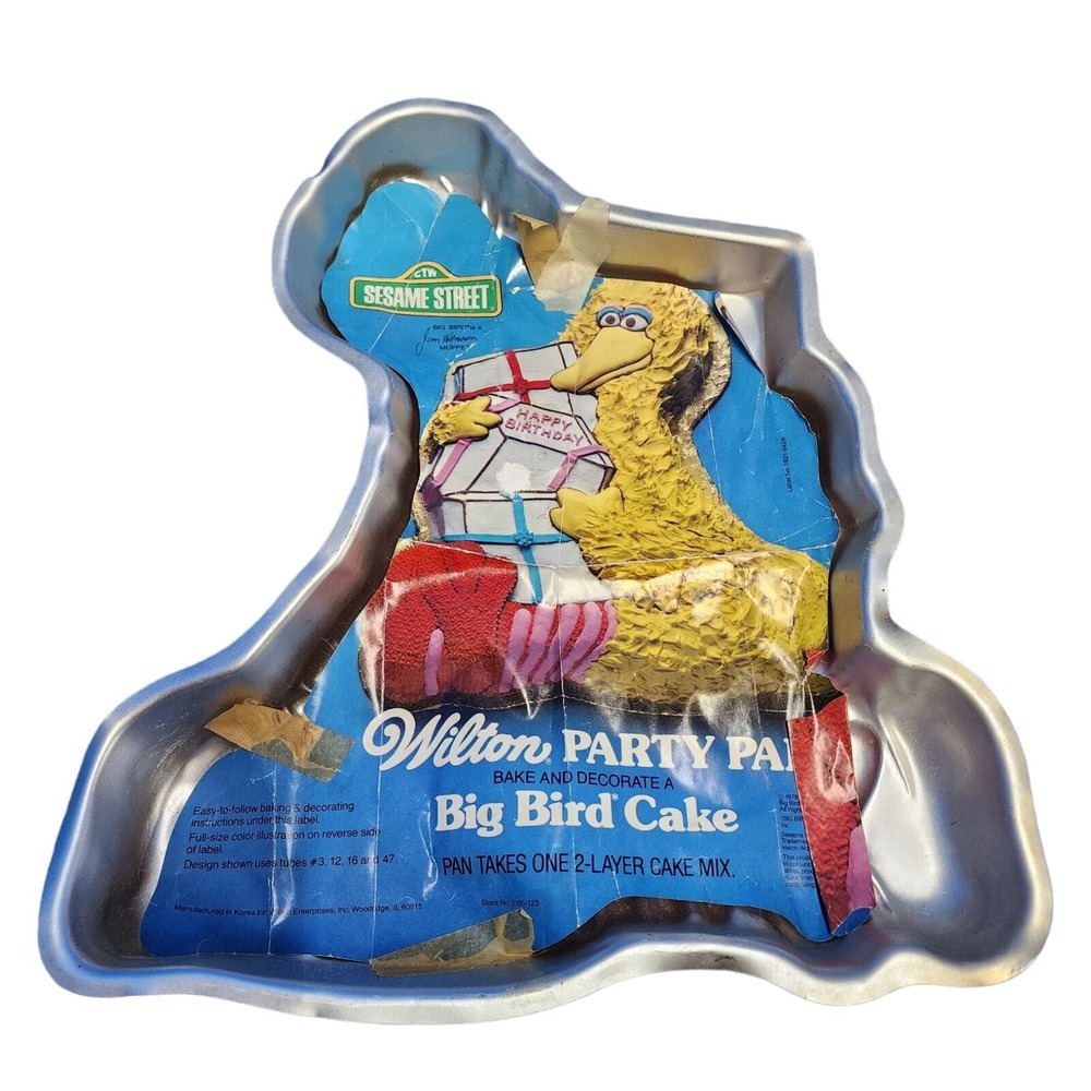 WILTON Sesame Street‎ Big Bird Cake Baking Pan Mold - Vintage Retro